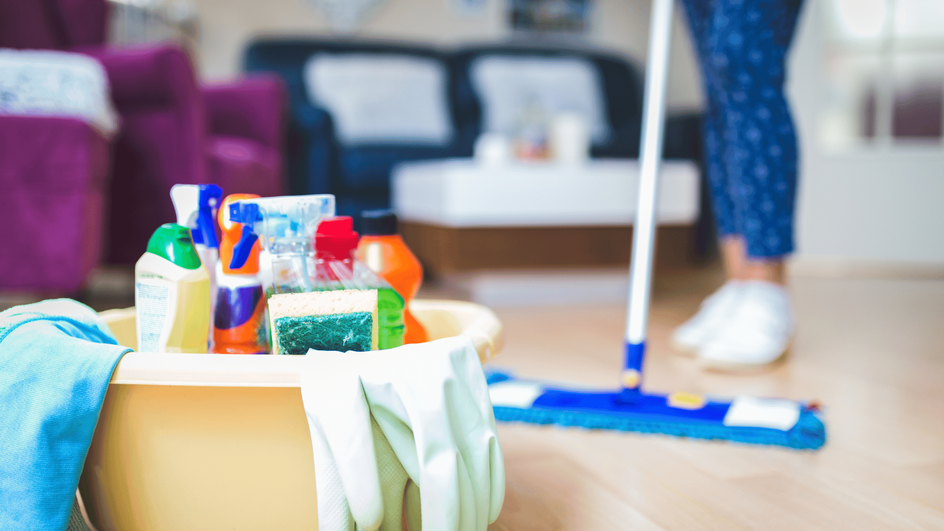 Prepare cleaning tools and any material items you may need for deep cleaning.