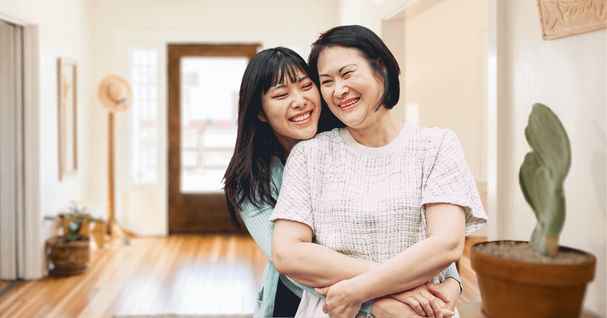 Daughter Hugging Mother