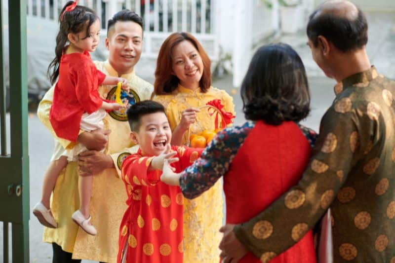 families come together to celebrate and honor their ancestors