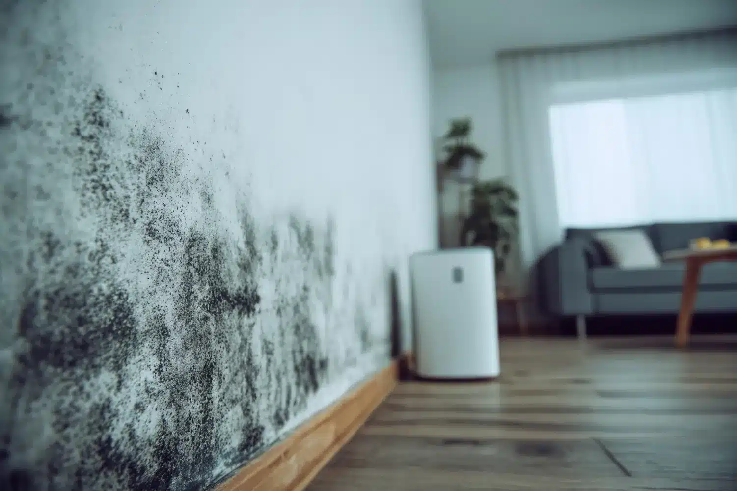 mold in a wall